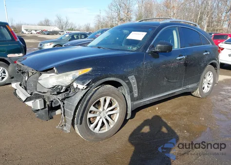 2012 Infiniti Fx35 из США, поврежденный, VIN JN8AS1MW6CM154796